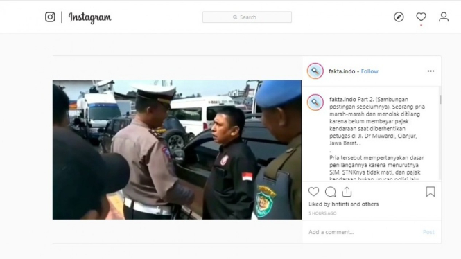 Tilang di Cianjur
