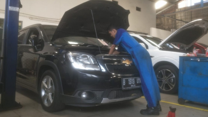 Aktifitas purnajual dan servis di Dealer Chevrolet Andalan