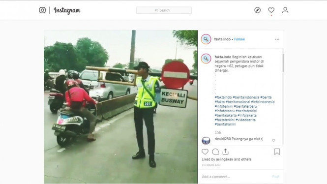 Terobos jalur transjakarta