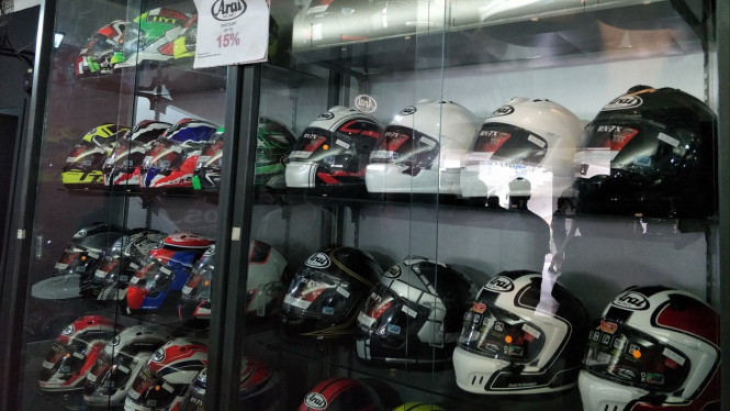 Promo helm Arai di IIMS Motobike Expo 2019