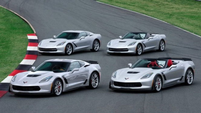 Deretan mobil Chevrolet Corvette