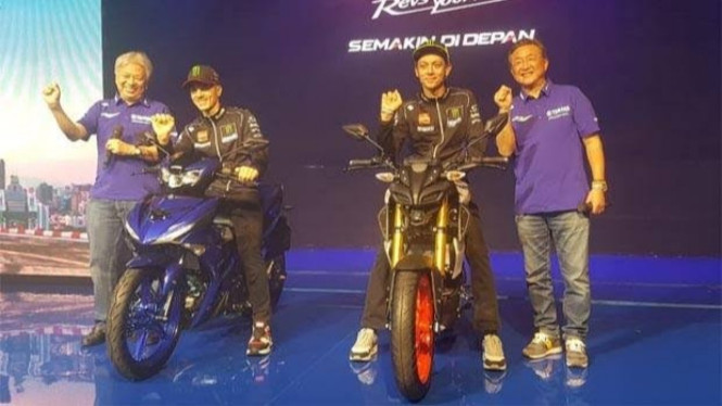 Valentino Rossi dan Maverick Vinales di Indonesia
