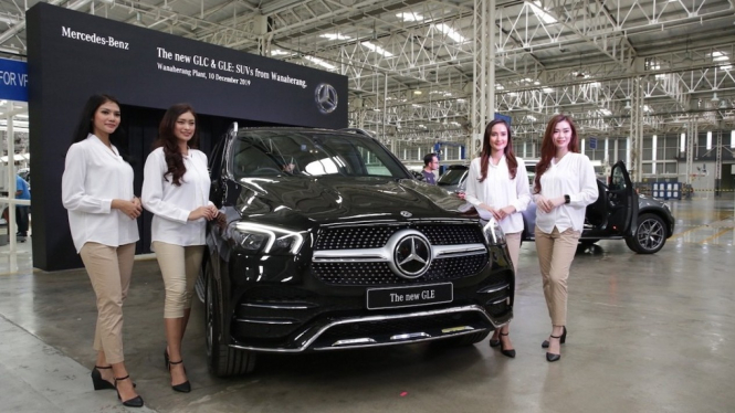Mercedes-benz New GLE di Pabrik Wanaherang, Bogor.