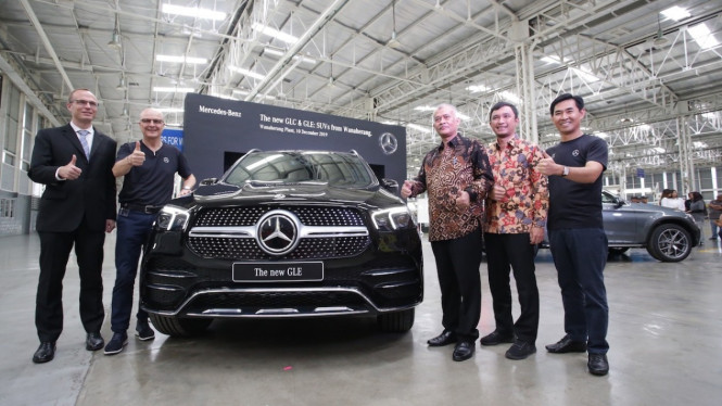 Mercedes-benz New GLE di Pabrik Wanaherang, Bogor.