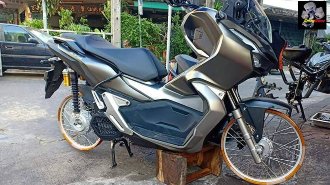 Modifikasi ban cacing.