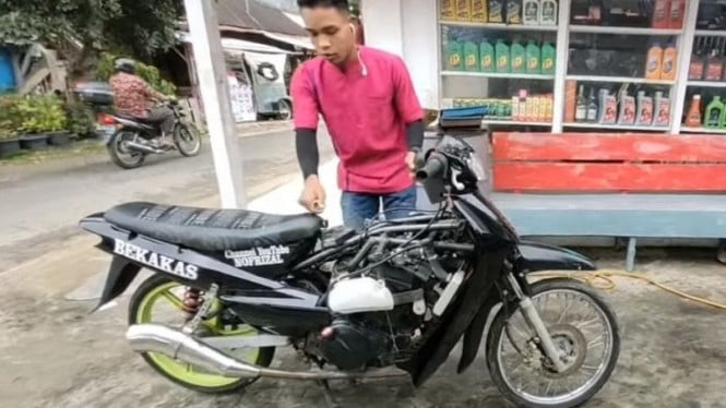 Supra Pakai Mesin Ninja 250