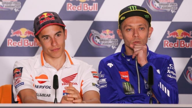 Marc Marquez dan Valentino Rossi