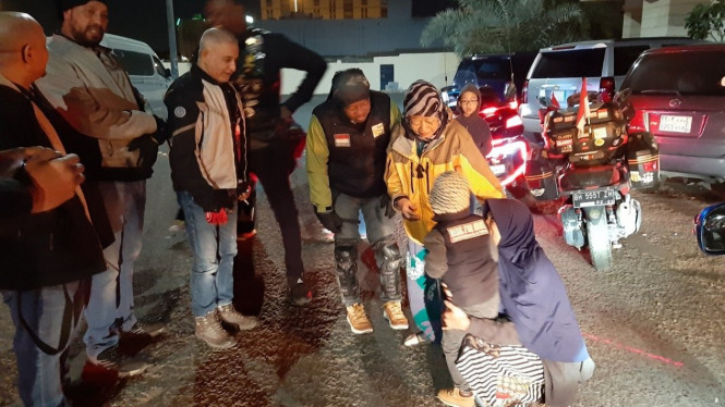 Lilik Gunawan Umroh Mengendarai Motor