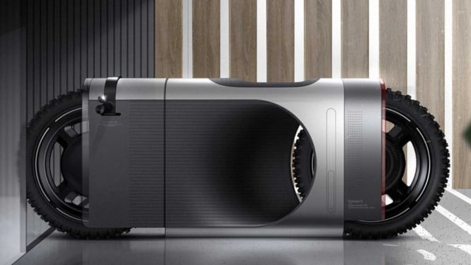 Motor balap listrik mirip flashdisk.