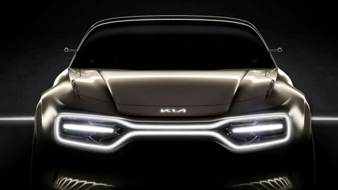 Ilustrasi mobil konsep Kia