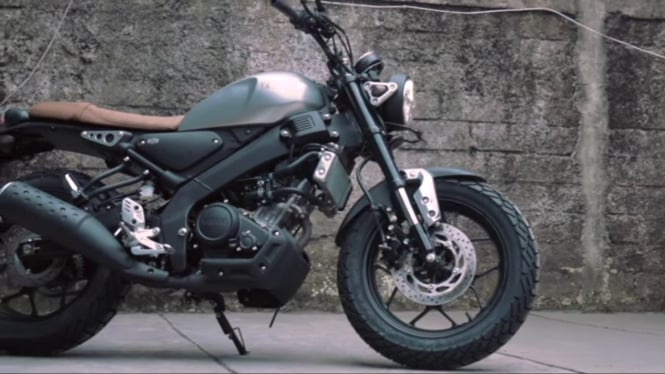 Modifikasi ringan Yamaha XSR 155 buatan Atenk Katros Garage