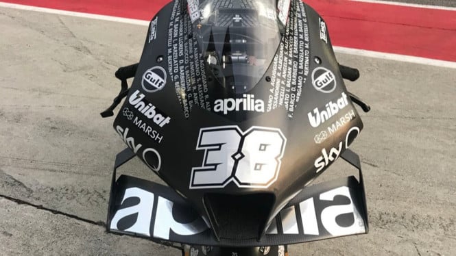 Winglet di motor MotoGP Aprilia