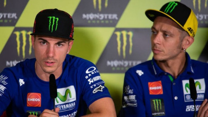 Maverick Vinales dan Valentino Rossi