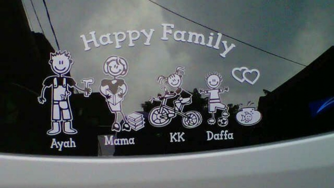 Stiker happy family