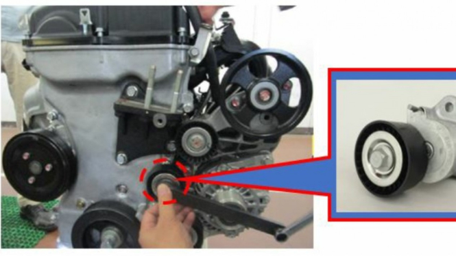 Tensioner mesin Mitsubishi Lancer EX, Outlander Sport, dan Delica