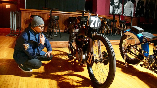Motor custom karya builder lokal terdampar di Amerika Serikat