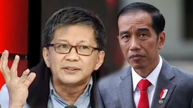 Rocky Gerung dan Jokowi