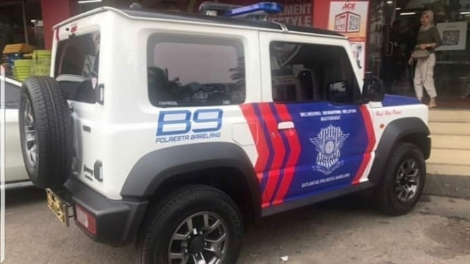 Suzuki Jimny dijadikan mobil Polantas di Batam