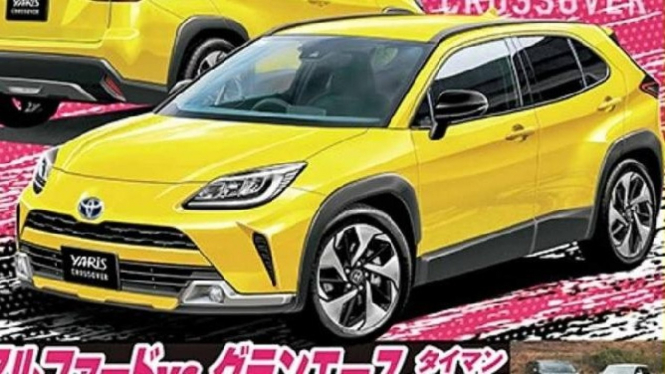 Rendering Toyota Yaris versi SUV