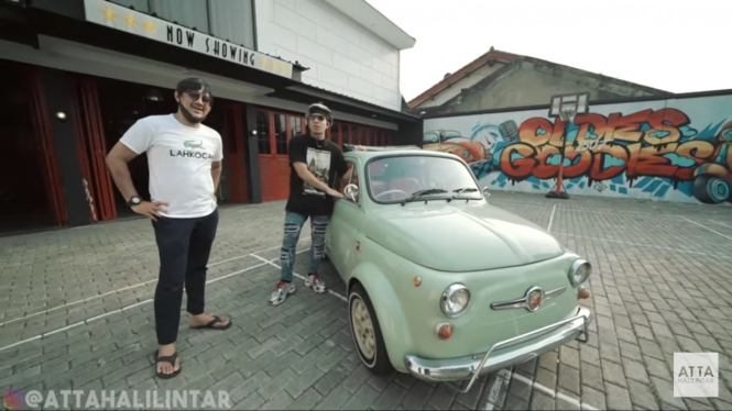 Atta Halilintar saat menawar mobil FIAT Andre Taulany