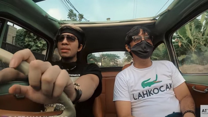 Atta Halilintar saat test drive FIAT Andre Taulany