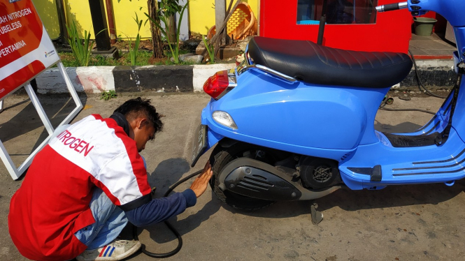 Ilustrasi isi angin nitrogen