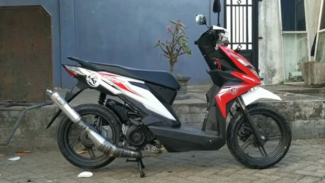 BeAT knalpot dua tak