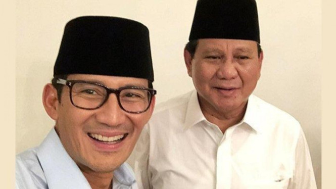 Prabowo Subianto dan Sandiaga Uno