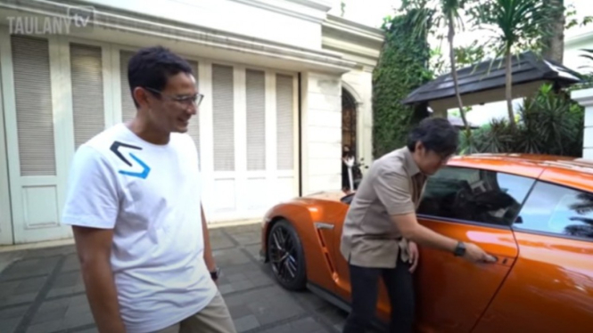 Sandiaga Uno dan Andre Taulany