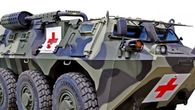 Anoa 6x6 Ambulance buatan PT Pindad