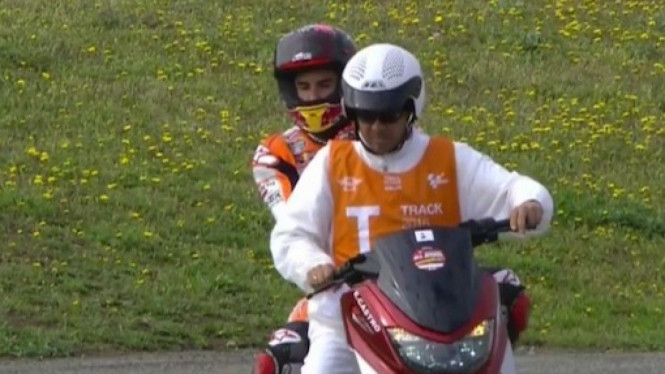 Ade abang pernah naik NMAX, Marc Marquez