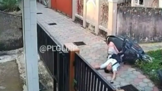 Pemotor NMax Terkapar