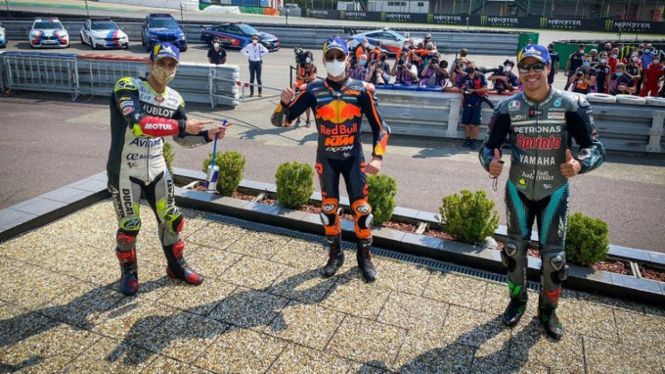 Pengisi podium MotoGP Ceko 2020