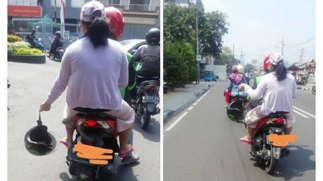 Penumpang ojol viral