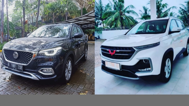 komparasi MG HS dan Wuling Almaz