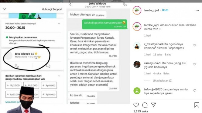 Driver Ojol Bernama Jokowi