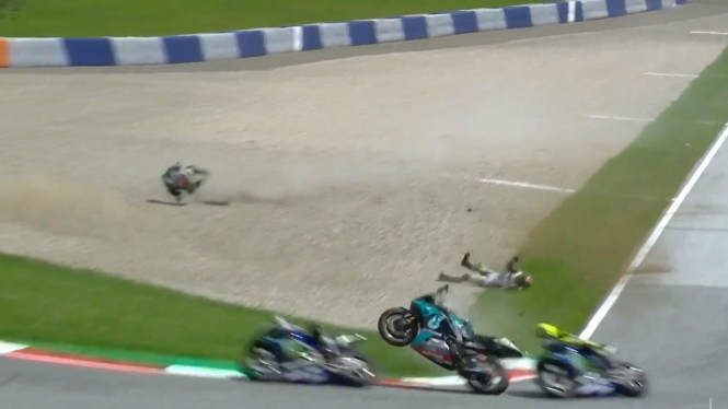Kecelakaan Zarco dan Morbidelli