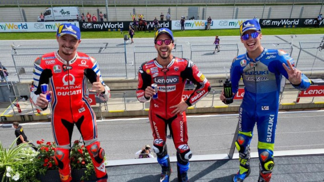 Podium MotoGP Austria 2020