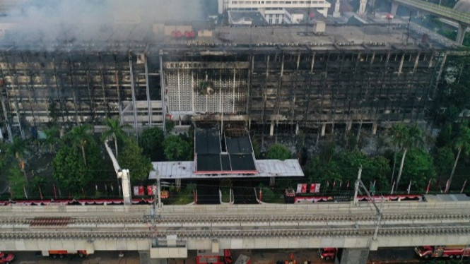Gedung Kejaksaan Agung RI terbakar
