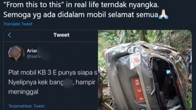 Toyota Fortuner kecelakaan netizen geram