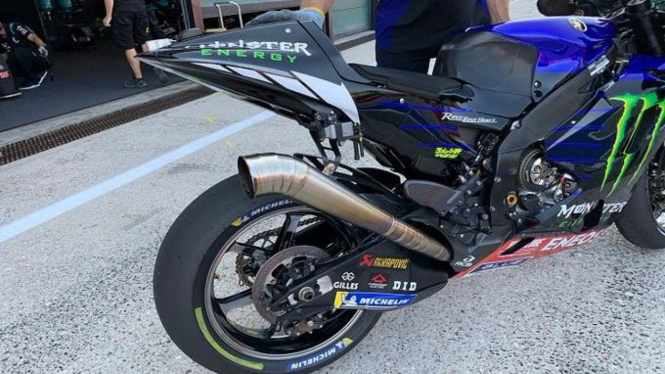 Knalpot baru di motor MotoGP Yamaha