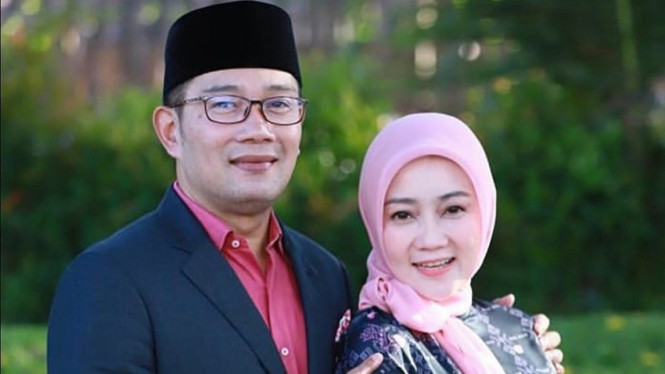 Ridwan Kamil dan istri Atalia Praratya