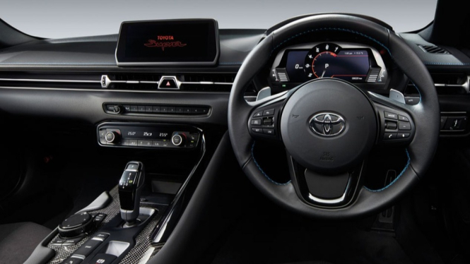 Interior Toyota Supra GR baru