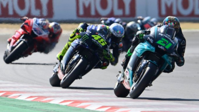 Valentino Rossi dan Franco Morbidelli