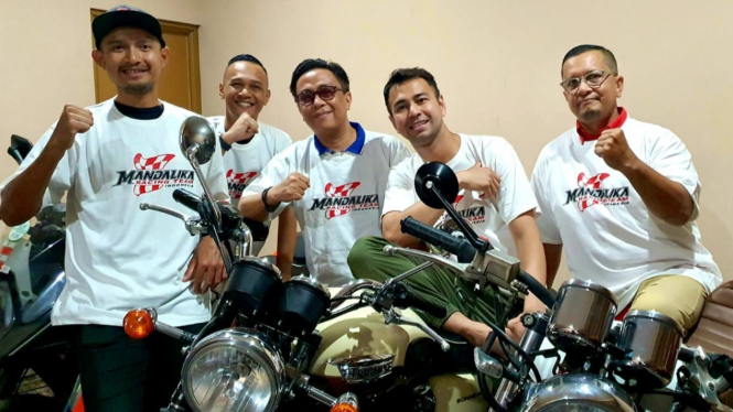 Raffi Ahmad brand ambassador Mandalika Racing Team