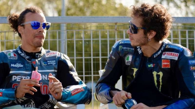 Franco Morbidelli dan Valentino Rossi