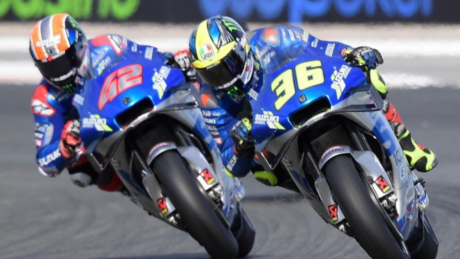 Pembalap Suzuki, Alex Rins dan Joan Mir