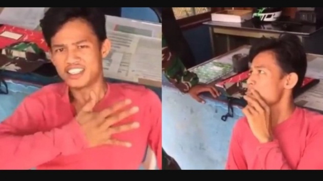 Pria palak sopir truk