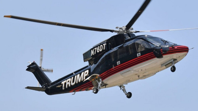 Helikopter Sikorsky S-76 milik Donald Trump