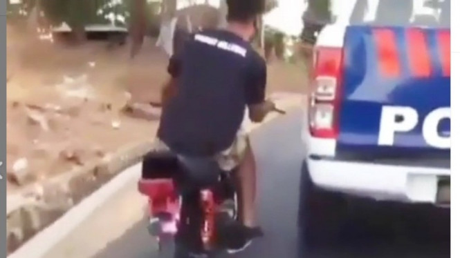 Pemotor geber Polisi